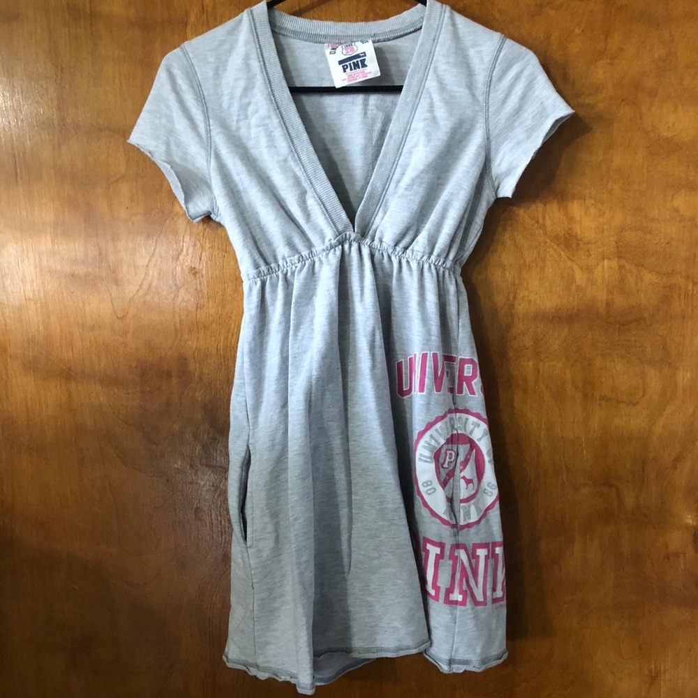 Pink French Terry Swim Coverup